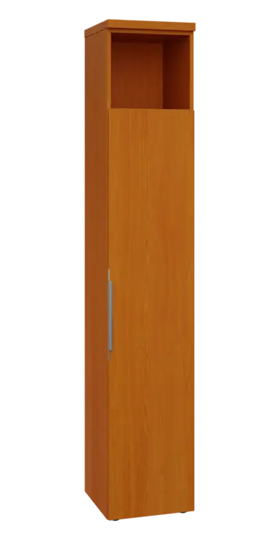 SIN 6 - 4DN kancelářská skříň, 1-dveřová/nika, pravá, 2170x400x400, třešeň šumavská